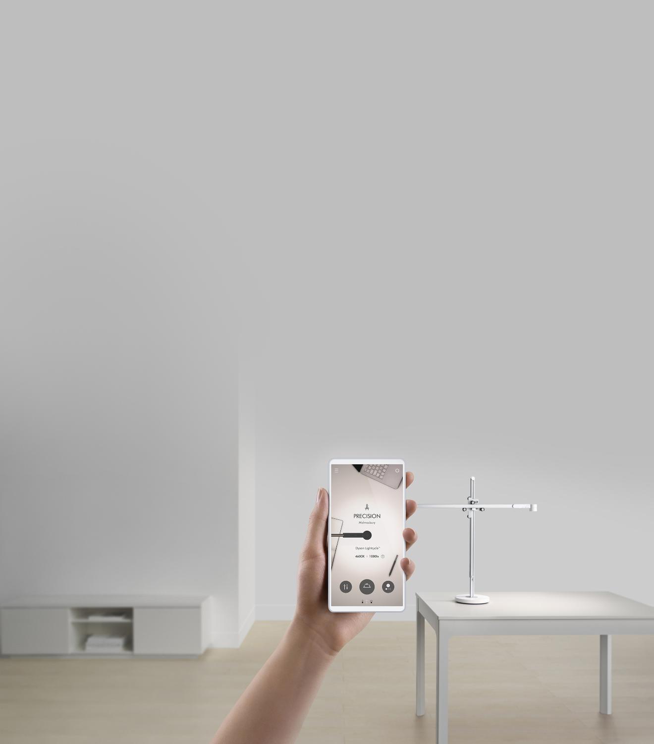 A smartphone screen with the Dyson Link app